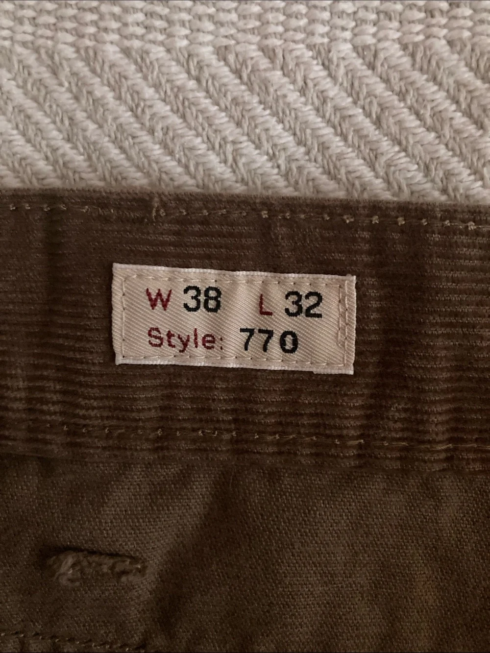 J. Crew Brown Corduroy Trousers style 770